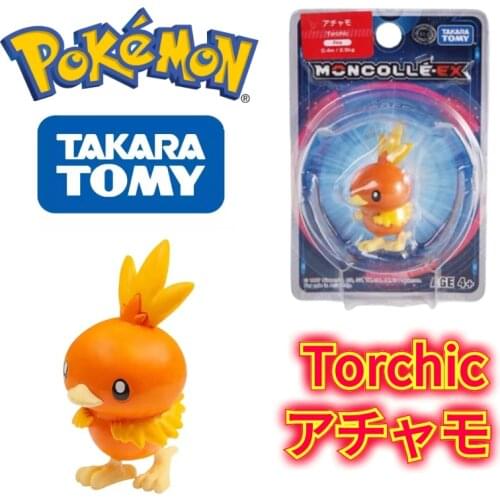 TOMY EX Asia-04 Pokemon Figures Emerald Version Kawaii Torchic Toys Perfectly Reproduce Anime Exquisite Appearance Gifts