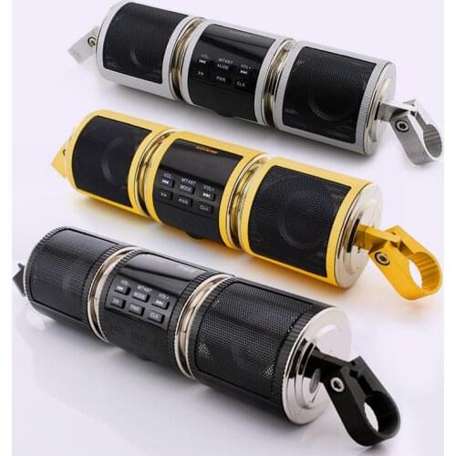 Universal Motorcycle MP3 Player Speaker FM BT Radio Audio System High Fidelity Stereo Waterproof for Scooter Bike ATV