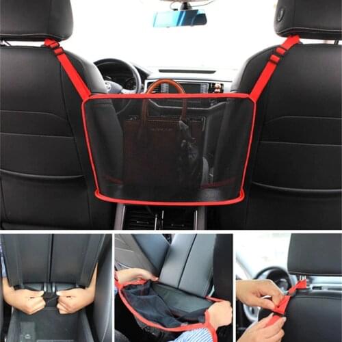 Universal Car Seat Storage Organizer Bag Multifunction Storage Box Interior Stowing Tidying Auto Organizer Bag Mesh Accessories