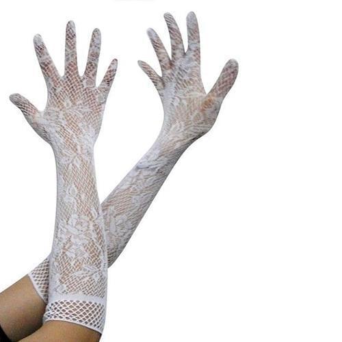 Women Sexy Stretch Lace Opera Elbow Long Length Evening Party Prom Gloves