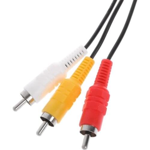 1.8M/6FT RCA Video AV Stereo Composite Adapter Cable for sega Dreamcast
