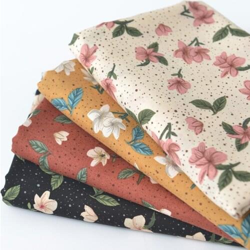 100cm*140cm 4 colors Flower Rayon Fabric Soft Viscose Material For Dress Shirt