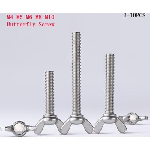 2／5／10PCS Stainless Steel Butterfly M4 M5 M6 M8 M10 Bolt Antioxidant High Toughness Chemical Dyes Papermaking