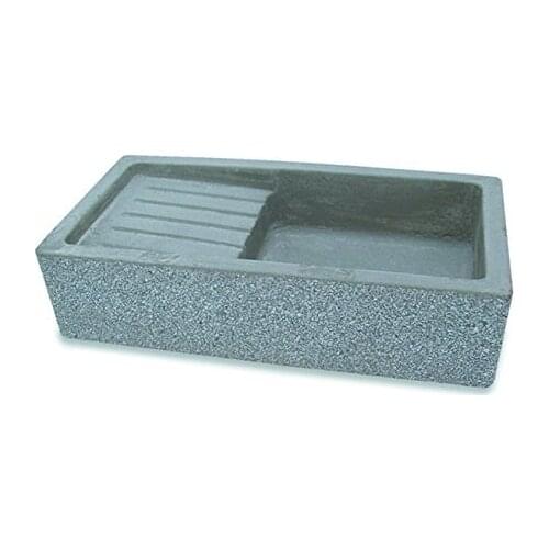 ACQUAIO garden ETNA CM80X40X20H BARDIGLIO with drain stainless steel