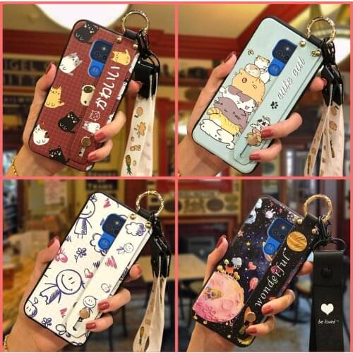 Wristband Cute Phone Case For MOTO G Play 2021 Phone Holder New Arrival Wrist Strap Lanyard Original