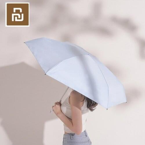 Youpin black umbrella non-sense-free trailing support folding sunblock waterproof water-repellent umbrella cloth