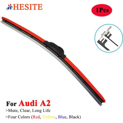 HESITE Colorful Windshield Wipers For Audi A2 Convertible Quattro Avant Coupe Hatchback Sedan Car Accessories Hybrid Wiper Blade