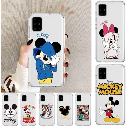 Disney Anime Style Transparent Phone Case Hull For Samsung Galaxy A50 A51 A20 A71 A70 A40 A30 A31 80 E 5G S Shell Art Cell Cove