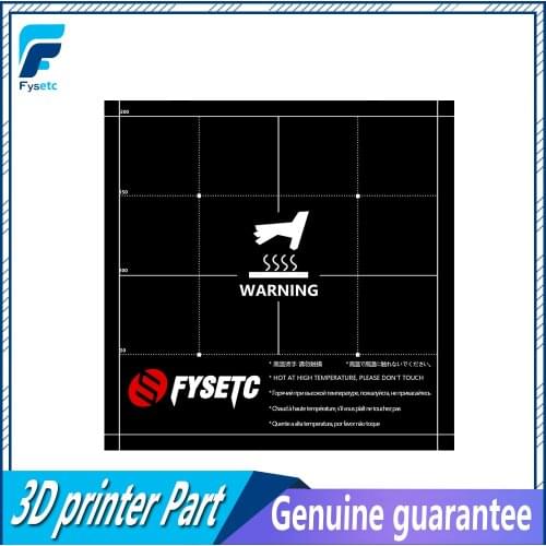 Heat Hot Bed Sticker Coordinate Printed 220x220mm Surface Build Sheet Plate For Anet A6 A8 Tarantula Ender 5 3D Printer Parts