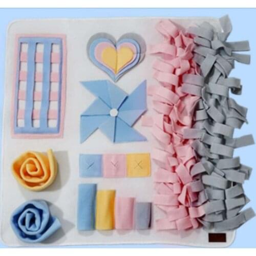 Pet Dog Toys Sniffing Mat Cat Looking For Food Play Toys Relieve Stress Puzzle Training Blanket Sniffing Dog Cat Toys Pad Mats