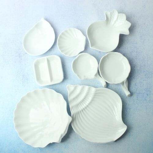 Ceramic Heart shape Color Palette Watercolor Painting Dish Water Powder Dish Chinese Painting White Porcelain Color Palette