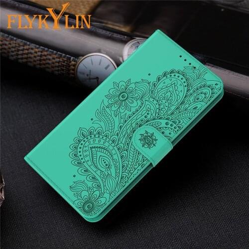 Flip Leather Phone Case For Samsung Galaxy S20 S10 S9 S8 Plus Note 20 Ultra J2Core 2020 Peacock Embossing Wallet Back Cover Etui