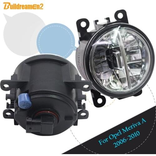Buildreamen2 For Opel Meriva A 2006 2007 2008 2009 2010 Car Styling 4000LM Front LED Lamp Fog Light Daytime Running Lamp DRL 12V