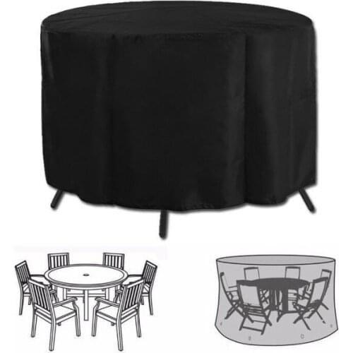 Small M L Size Height 71/94cm Outdoor Indoor Garden Furniture Protect Round Table Anti-UV Waterproof Snow Dustproof Sofa Covers