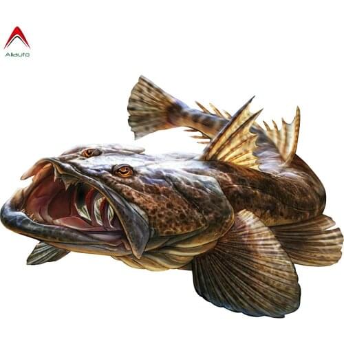 Aliauto Fish Car Sticker Catfish Funny Caught All Fishing Club Boat Kayak Auto & Motorcycles Accessories PVC Decal,20cm*15cm