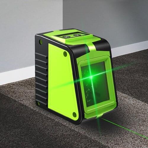 New 2 Lines Green Laser Level Precision Horizontal and Vertical Laser-level Device Rechargeable Battery For Indoor Or Outdoor
