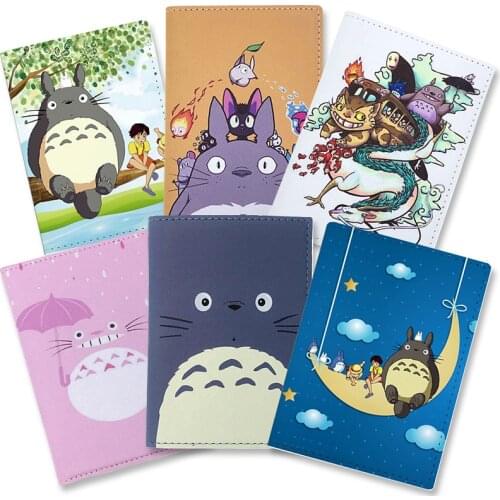 Anime Cartoon Passport Cover Women Girls ID Bank Card Address Holder Boarding Travel Accessories PU Leather Passport Case Wallet
