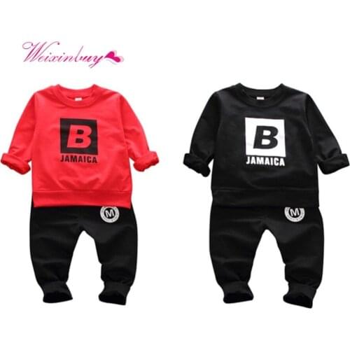 Newborn Baby Boy Clothes Autumn Baby Boys Clothes Set SweaterShirt +Sports Pants Baby Outfits Set Infant Boys Clothing f