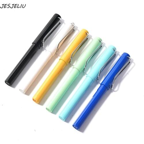 Fountain Pen Student fashion Candy Color 0.5mm Medium nib for Writing Office School student Stationery Correct Posture