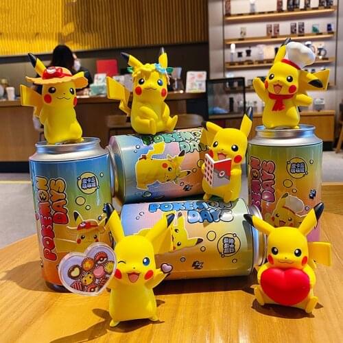Pokemon Toys Pikachu Cans Action Figures Models Furnishing Articles Anime peripheral