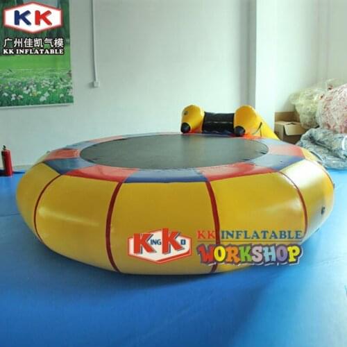 Durable Summer Floating Toys Inflatable Water Trampoline Air Bouncer For Water Park Use