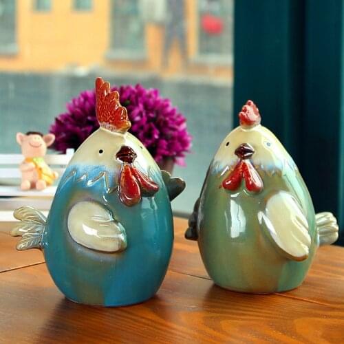 Manufacturers selling creative ceramic crafts ceramic chicken piggy piggy bank Home Furnishing living room decoration