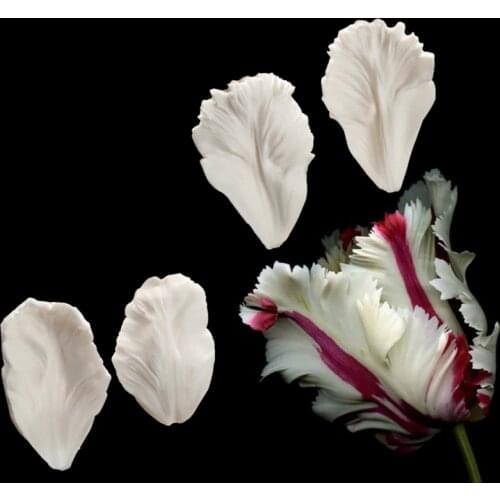 Tulip Petals Silicone Mold Fondant Mould Cake Decorating Tools Chocolate Gumpaste Mold, Sugarcraft, Kitchen Accessories