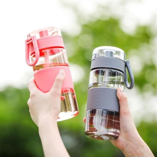 Outdoor Insulated Water Bottle With Straw For Adult Kids Sports Bottles Eco-friendly With Lid Hiking Camping Plastic Water Jug