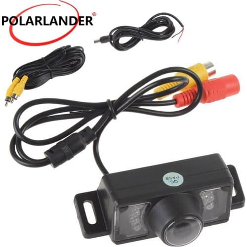 Waterproof 7 LED Night Vision car rear view camera 120 degree Short License plate Frame Reverse parking Camera