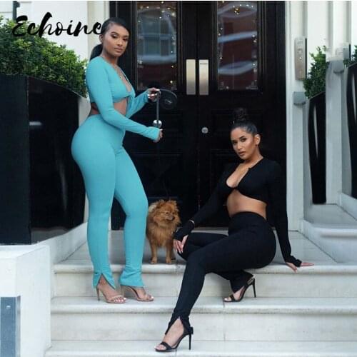 Women Fitness Tracksuit 2 Piece Set O-Neck Full Sleeve+Biker Shorts Seamless Matching Set Elastic Casual Skinny Streetwear Suits