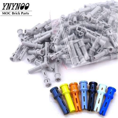 100Pcs Technical Parts 32054 Pins Long with Friction Ridges Lengthwise and Stop Bush MOC Building Blocks Spare Bricks DIY Toys