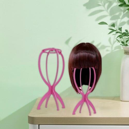 70% Hot Sale Wig Display Stand Portable Folding Solid Color Hat Hairpiece Holder