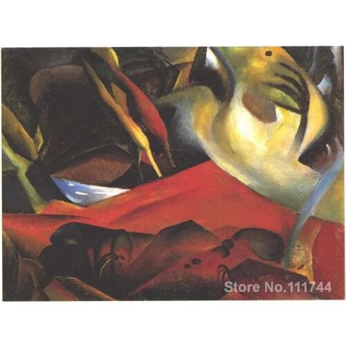 Modern art abstract The Storm by August Macke paintings reproduction High quality Hand painted