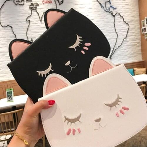 Embroidery Cat Case for IPad Air 2 Air 1 IPad 9.7 2018 2017 Case Cover A1822 A1823 A1893 A1954 5th 6th Cover Wake Up/Sleep Coque