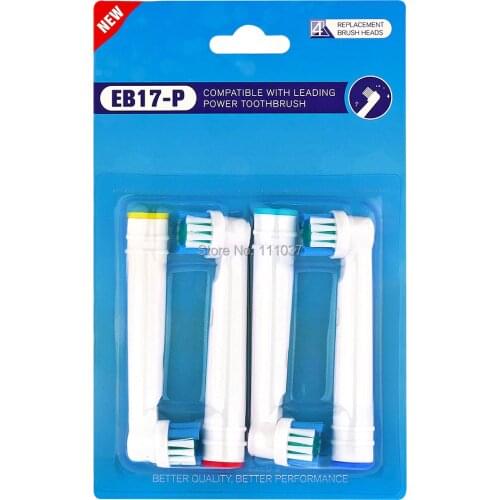 EB17-P EB17P Electric Toothbrush Replacement Heads Oral Hygiene Clean 4pcs/Lot