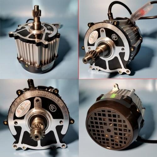 Electric Car Tricycle Motor 5 Hole 16 Tooth Differential Motor 48/60V 500/650/800/1000W Full Copper Core Copper Motor Assembly