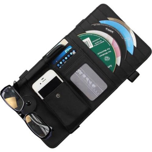 Good Leather multi functional car sun visor CD folder storage bag car CD bag CD package car CD folder sun visor sets