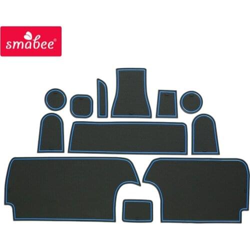 Smabee Gate slot pad For Suzuki Jimny 2008 - 2015 Non-slip Interior Door Pad/Cup Non-slip mats white/blue/red 12pcs