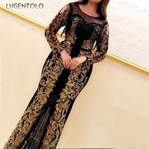 Lugentolo Long Sleeve Summer Dresses
