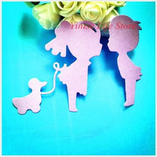 YINISE Metal Cutting Dies For Scrapbooking Stencils Pet Baby DIY Album Cards Decoration Embossing Folder Die Cuts Template Mold