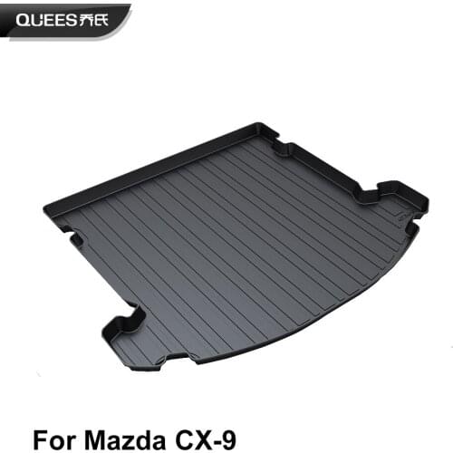 QUEES Custom Fit Cargo Liner Boot Tray Trunk Floor Mat for Mazda CX-9 MK1 2011 2012 2013 2014 2015