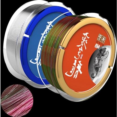 50M Nylon Fishing Line Double Color Monofilament Line Invisible Thread Japanese Super Strong Carp Fishing Line Fishing Tackle