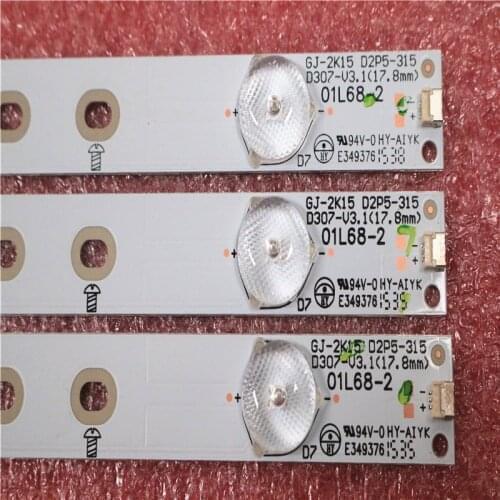 3pcs New original LED stripsLED back light strip for Philips 32PHH4100/88 32"TV GJ-2K15 D2P5-315 D307-V1.1 615MM 7LED