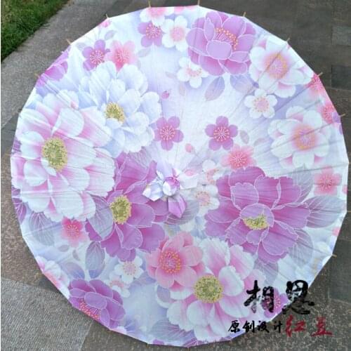 New 1pcs 50CM Classic China Wedding Decoration umbrella Sunshade Craft Oiled Paper Umbrella Promotional Gift dance Cosplay Props