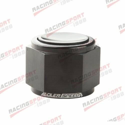 New 12AN AN-12 AN12 -12AN Flare Cap Block Off Fitting Adapter Aluminum Black