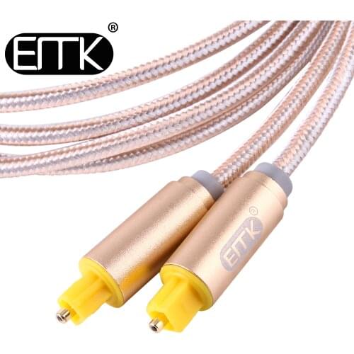EMK new 1m 2m 3m 5m 10m Digital Fiber Optical OD 4.0 MM Toslink Audio cable
