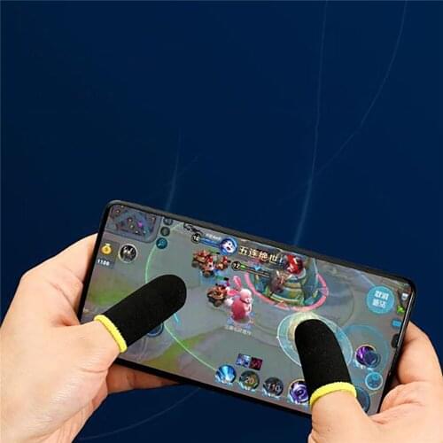 Thumbs Gloves For PUBG Artifact Phone Gaming 1 Pair Sweat-proof Touch Screen Seamless Finger Sleeve