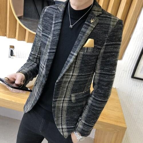 2021new spring autumn mens high-quality fashion casual suit jacket men business wedding slim Formal wear suit jacket male S-4XL