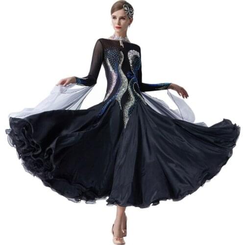 B-19445 New Women High Quality Ballroom Dance Dress, Competition International Standard Ballroom Dresses For Children