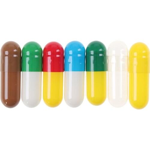 1000Pcs Empty Hard Gelatin Capsule 0# Gel Medicine Pill Vitamin Medicine Capsule Wholesale